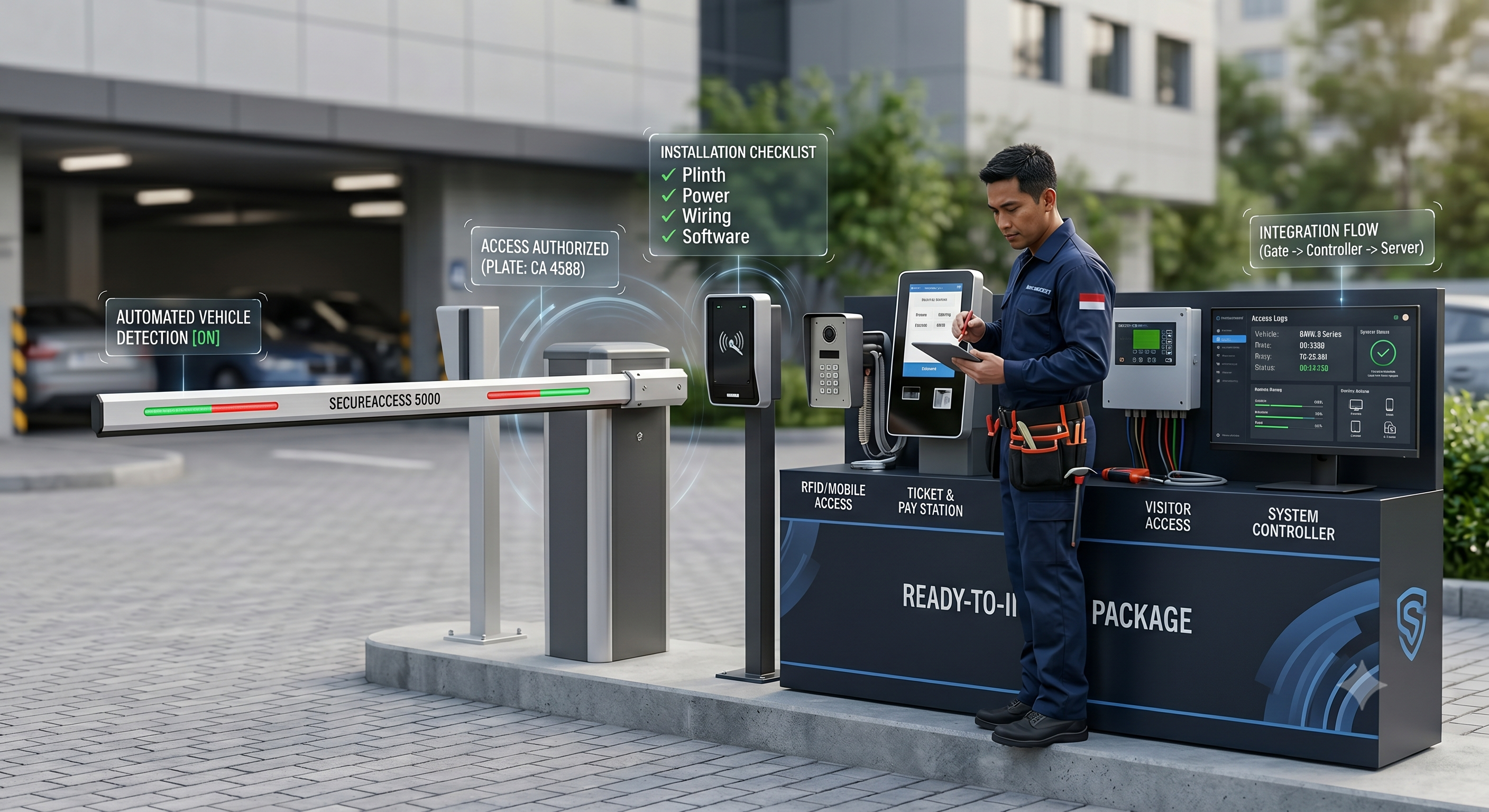 Paket Barrier Gate Lengkap